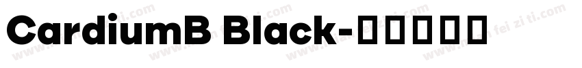 CardiumB Black字体转换